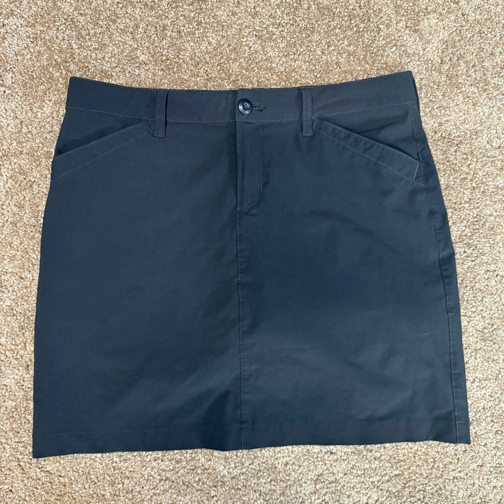 Eddie Bauer Adventurer Mini Skort Womens‎ 8 Black Built in Brief Golf Activewear